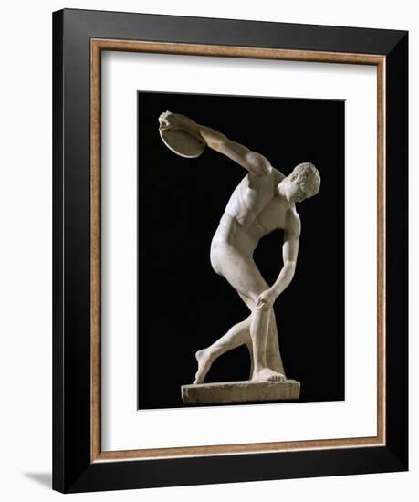 Discus-Thrower (Discobolos)-null-Framed Art Print