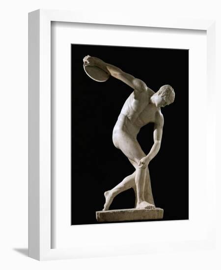 Discus-Thrower (Discobolos)-null-Framed Art Print