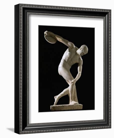 Discus-Thrower (Discobolos)-null-Framed Art Print