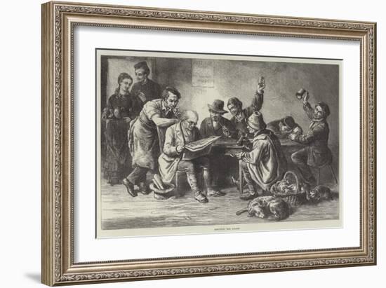 Discussing the Budget-Ebenezer Newman Downard-Framed Giclee Print