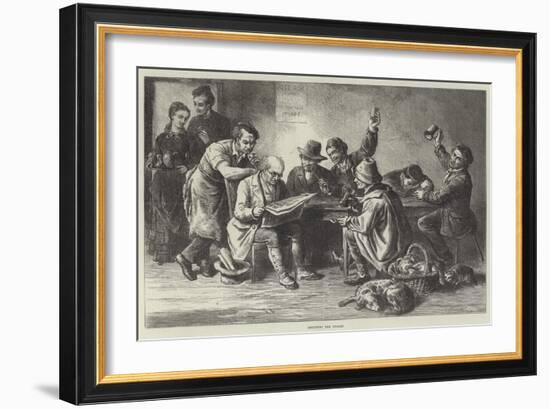 Discussing the Budget-Ebenezer Newman Downard-Framed Giclee Print