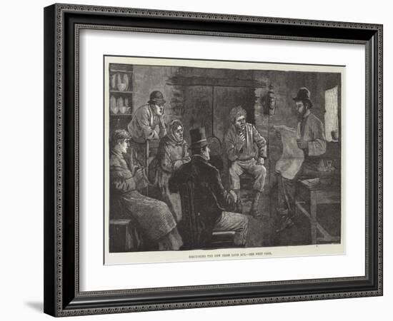 Discussing the New Irish Land Act-null-Framed Giclee Print
