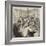 Discussing the War in a Paris Cafe-Frederick Barnard-Framed Giclee Print