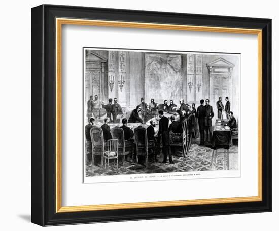 Discussion of the Congo Question at the Berlin Conference of 1884-85, 1885-Pierre Emile Tilly-Framed Giclee Print