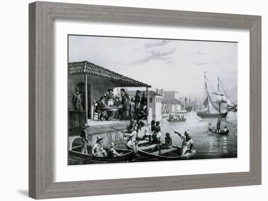 Disembarkation-Johann Moritz Rugendas-Framed Giclee Print
