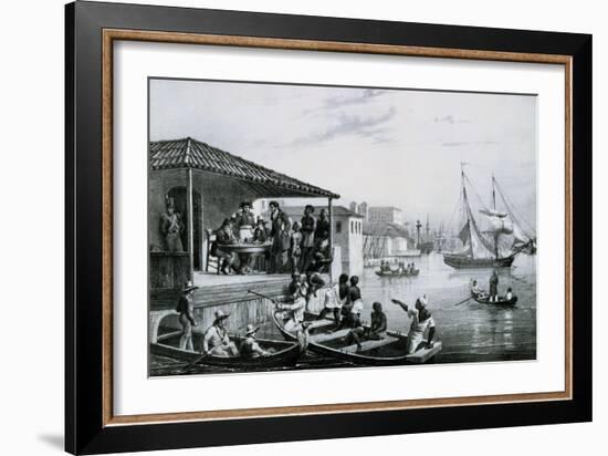 Disembarkation-Johann Moritz Rugendas-Framed Giclee Print