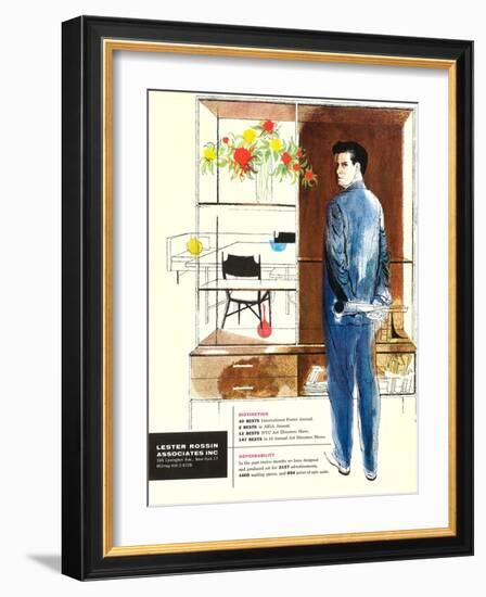 Disgruntled Architect with Plans-null-Framed Art Print