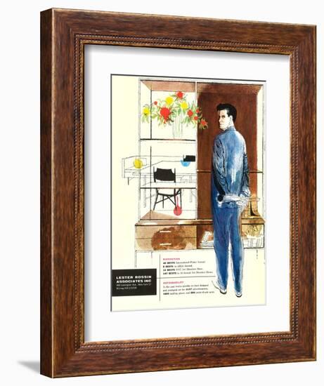 Disgruntled Architect with Plans-null-Framed Premium Giclee Print