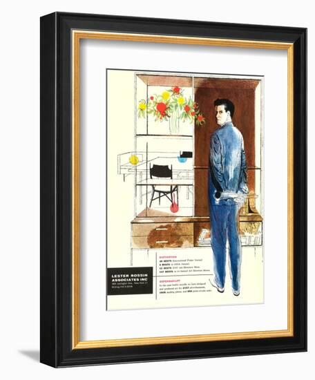 Disgruntled Architect with Plans-null-Framed Premium Giclee Print