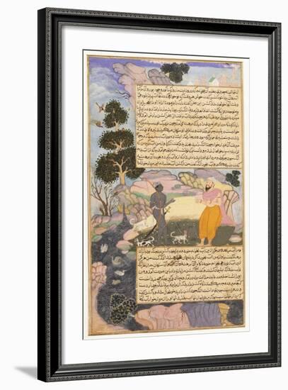 Disguised Vishnu and a Brahman-null-Framed Art Print