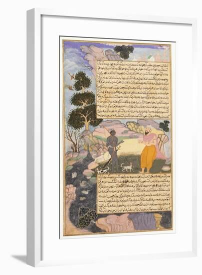 Disguised Vishnu and a Brahman-null-Framed Art Print