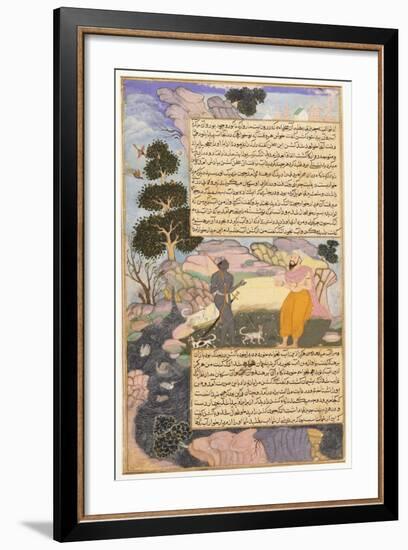 Disguised Vishnu and a Brahman-null-Framed Art Print