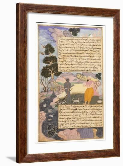 Disguised Vishnu and a Brahman-null-Framed Art Print