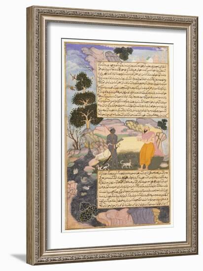 Disguised Vishnu and a Brahman-null-Framed Art Print