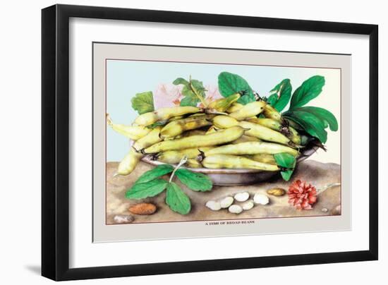 Dish of Broad Beans-Giovanna Garzoni-Framed Art Print