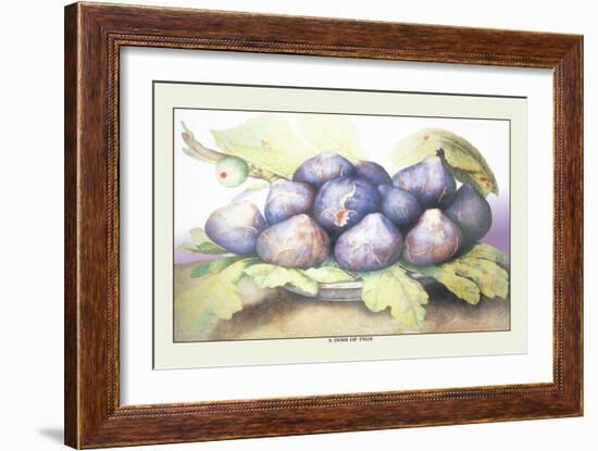 Dish of Figs-Giovanna Garzoni-Framed Premium Giclee Print