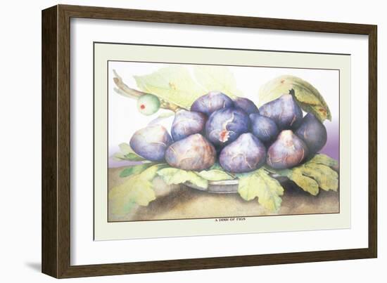 Dish of Figs-Giovanna Garzoni-Framed Art Print