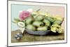 Dish of Medlars, A Rose, and Almonds-Giovanna Garzoni-Mounted Art Print