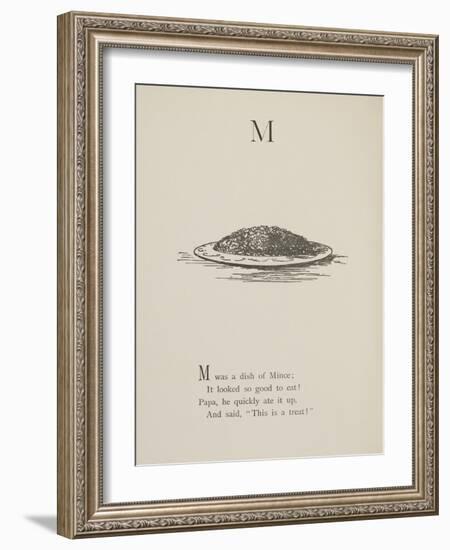 Dish Of Mince Illustrations and Verses From Nonsense Alphabets Drawn and Written by Edward Lear.-Edward Lear-Framed Giclee Print