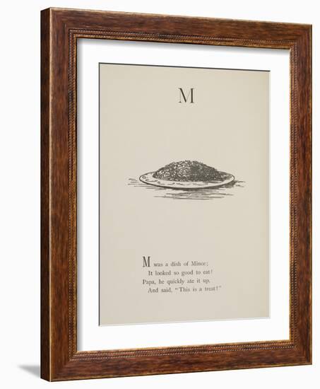 Dish Of Mince Illustrations and Verses From Nonsense Alphabets Drawn and Written by Edward Lear.-Edward Lear-Framed Giclee Print