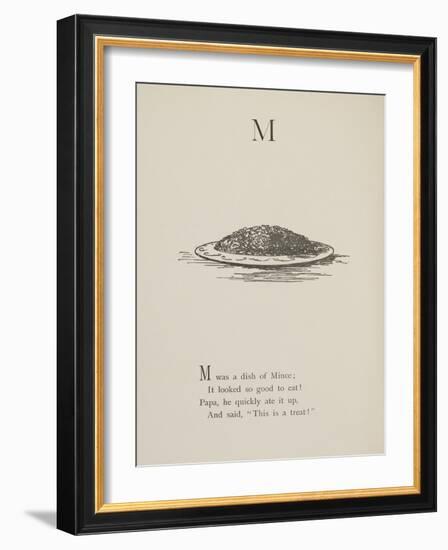 Dish Of Mince Illustrations and Verses From Nonsense Alphabets Drawn and Written by Edward Lear.-Edward Lear-Framed Giclee Print