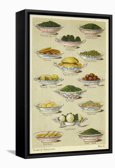 Dishes of Vegetables-null-Framed Premier Image Canvas