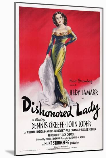 Dishonored Lady, Hedy Lamarr, 1947-null-Mounted Art Print