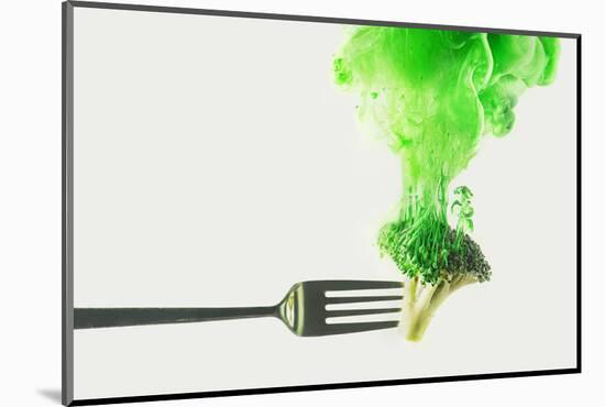 Disintegrated Broccoli-Dina Belenko-Mounted Photographic Print