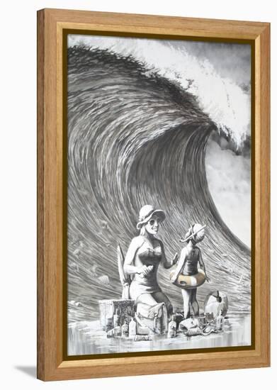 Dismal Beach-Banksy-Framed Premier Image Canvas