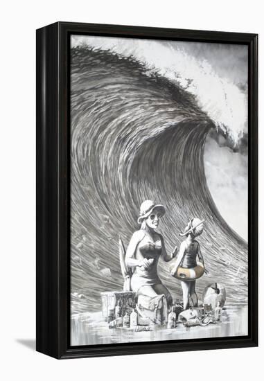 Dismal Beach-Banksy-Framed Premier Image Canvas