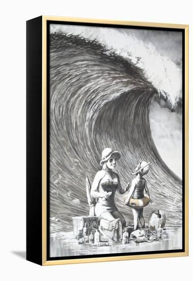 Dismal Beach-Banksy-Framed Premier Image Canvas