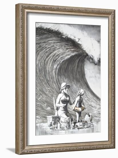 Dismal Beach-Banksy-Framed Giclee Print