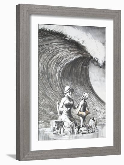 Dismal Beach-Banksy-Framed Giclee Print