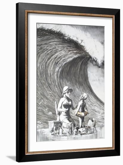 Dismal Beach-Banksy-Framed Giclee Print