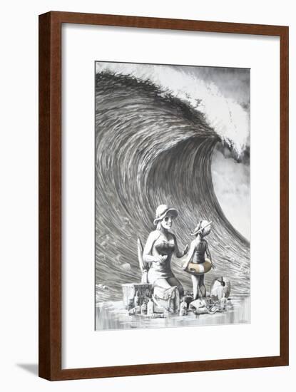 Dismal Beach-Banksy-Framed Giclee Print