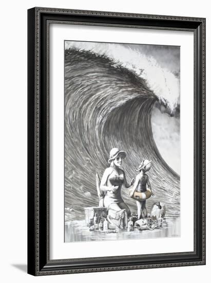 Dismal Beach-Banksy-Framed Giclee Print