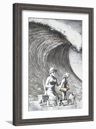 Dismal Beach-Banksy-Framed Premium Giclee Print