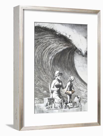 Dismal Beach-Banksy-Framed Premium Giclee Print
