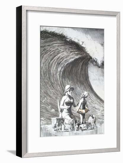 Dismal Beach-Banksy-Framed Premium Giclee Print