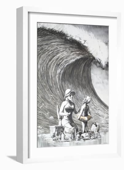 Dismal Beach-Banksy-Framed Premium Giclee Print