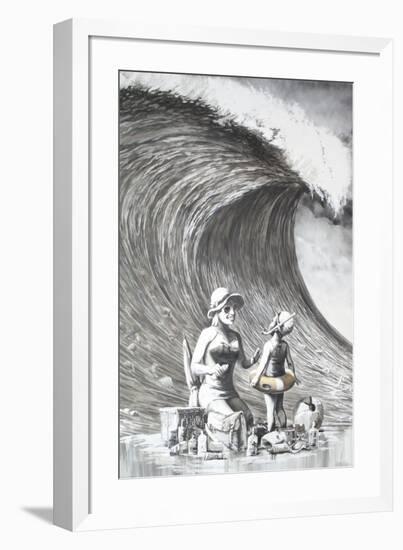 Dismal Beach-Banksy-Framed Giclee Print