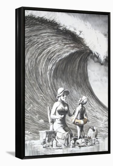 Dismal Beach-Banksy-Framed Premier Image Canvas