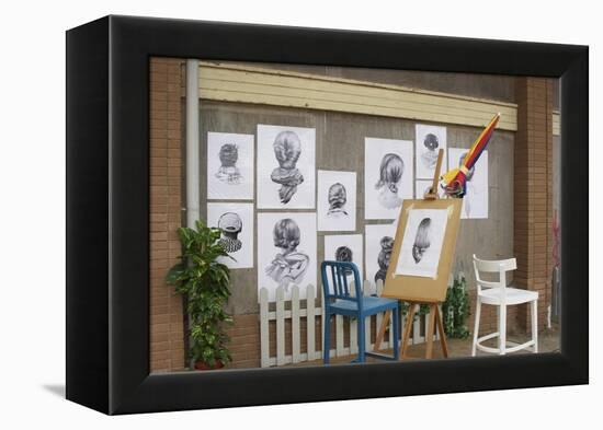 Dismal Portraits-Banksy-Framed Premier Image Canvas