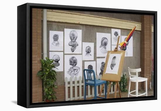 Dismal Portraits-Banksy-Framed Premier Image Canvas