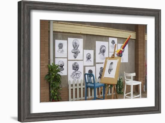 Dismal Portraits-Banksy-Framed Giclee Print