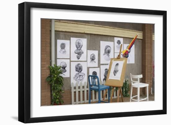 Dismal Portraits-Banksy-Framed Giclee Print