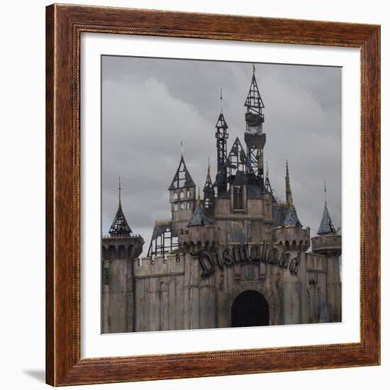 Dismal's Castle Photo-Banksy-Framed Giclee Print