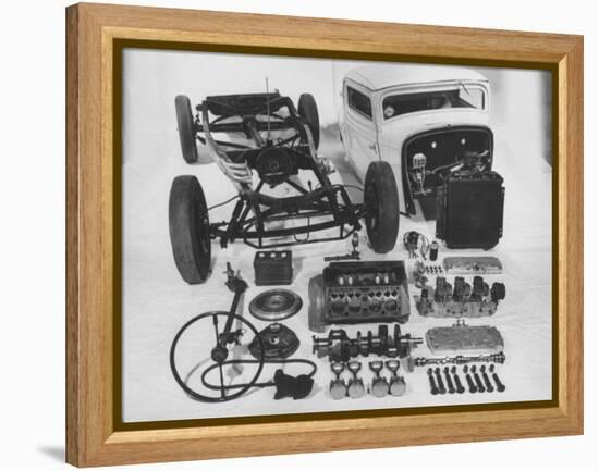 Dismantled Stock Car-Andreas Feininger-Framed Premier Image Canvas