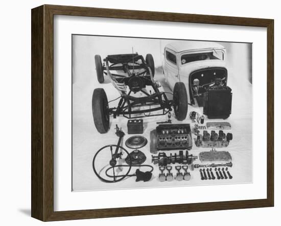 Dismantled Stock Car-Andreas Feininger-Framed Photographic Print