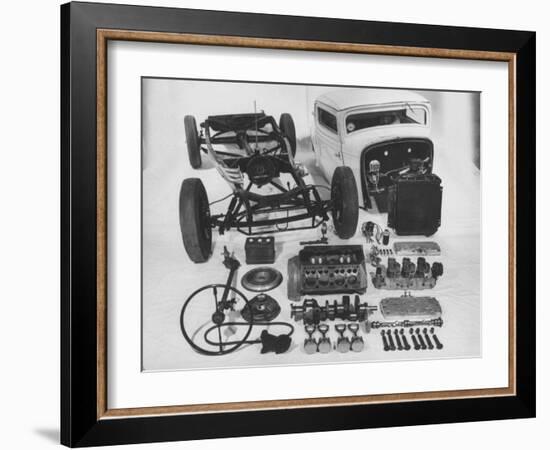 Dismantled Stock Car-Andreas Feininger-Framed Photographic Print